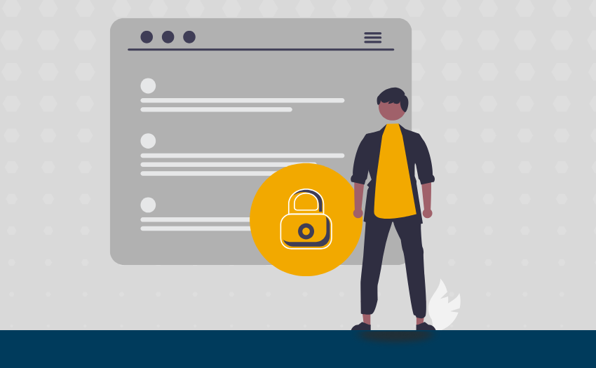 Illustration highlighting the importance of data security and compliance in project management.